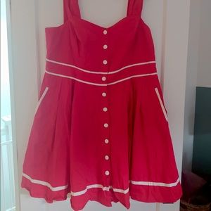Vintage inspired red dress